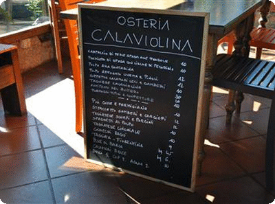 Qualche foto dell'Osteria Calaviolina> </div>
        
        <div class=